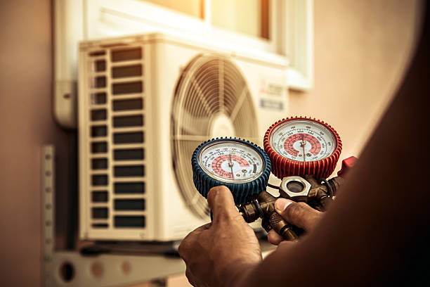 Professional Hvac Maintenance technician working in Hingham, WI